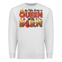 Oatmeal Heather on this day a queen was born Premium Sweatshirt - NancyCooperArtShop