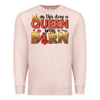 Pale Pink on this day a queen was born Premium Sweatshirt - NancyCooperArtShop
