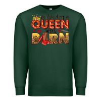 Sports Green on this day a queen was born Premium Sweatshirt - NancyCooperArtShop
