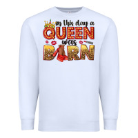 White on this day a queen was born Premium Sweatshirt - NancyCooperArtShop