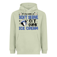 Matcha if you want a soft serve get some ice cream Heavyweight Hoodie - MaliasSmallBusiness