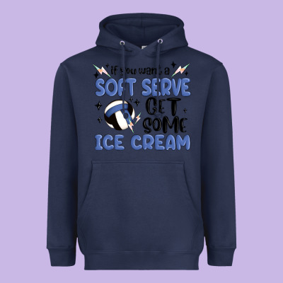 If You Want A Soft Serve Get Some Ice Cream Heavyweight Hoodie Designed By Maliassmallbusiness
