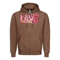 Chestnut love pink christmas tree cake Zipper Hoodie - Jasminsmagicworld