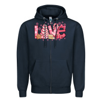 Navy love pink christmas tree cake Zipper Hoodie - Jasminsmagicworld