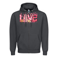 Smoke love pink christmas tree cake Zipper Hoodie - Jasminsmagicworld