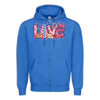 True Royal love pink christmas tree cake Zipper Hoodie - Jasminsmagicworld