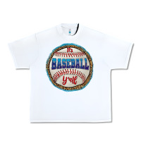 White it's baseball y'all Urban Heavy Tee - HRA Design Shop