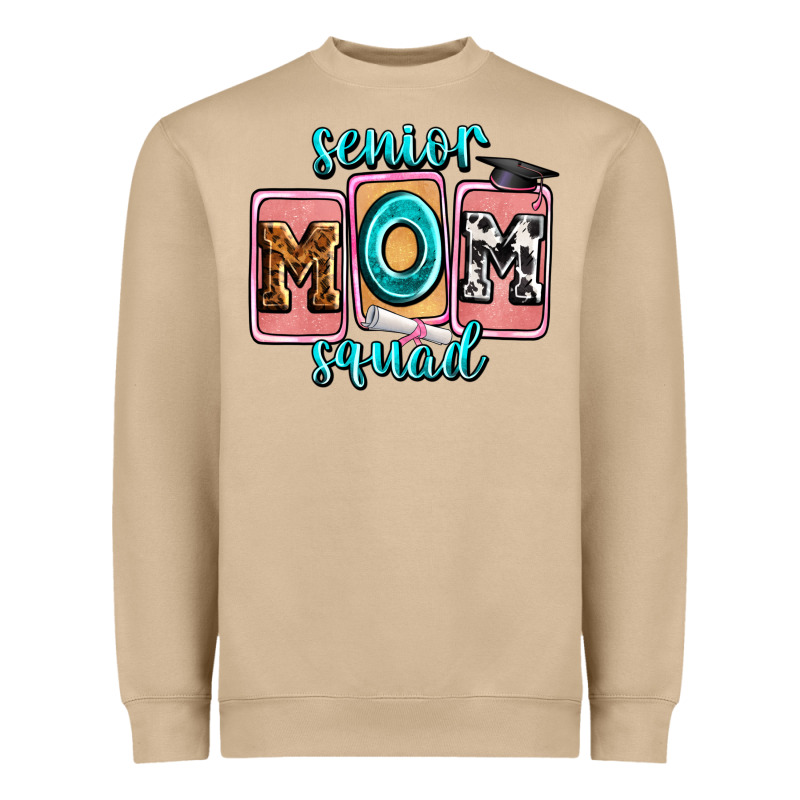 Senior Mom Squad Heavyweight Sweatshirt by Zillion Design Studio | Teevron