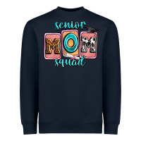 Navy senior mom squad Heavyweight Sweatshirt - Zillion Design Studio