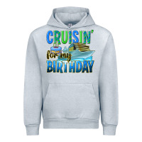 Heather Grey cruisin' for my birthday Urban Hoodie - texasbilliewilder