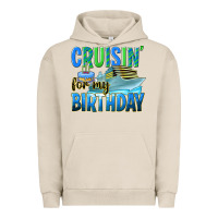 Pigment French Oak cruisin' for my birthday Urban Hoodie - texasbilliewilder