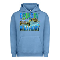 Pigment Pebble Blue cruisin' for my birthday Urban Hoodie - texasbilliewilder