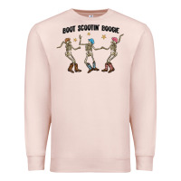 Pale Pink boot scctin' boogie Premium Sweatshirt - MaliasSmallBusiness
