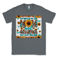 Charcoal Heather god gifted me two titles mom and grandma and i rock them both Classic Tee - JahusDesignShop
