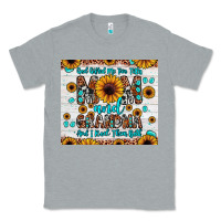 Heather Grey god gifted me two titles mom and grandma and i rock them both Classic Tee - JahusDesignShop