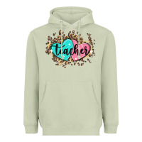 Matcha heart teacher Heavyweight Hoodie - MaliasSmallBusiness