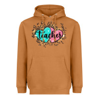 Meerkat heart teacher Heavyweight Hoodie - MaliasSmallBusiness