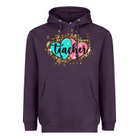 Plum heart teacher Heavyweight Hoodie - MaliasSmallBusiness