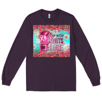 Plum Breast cancer  no one fıghts alone tumbler Long Sleeve Tee - Artiststas