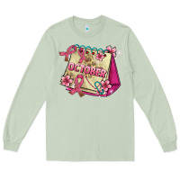 Matcha pink cancer ribbon and october calendar Long Sleeve Tee - AdoDesignShop