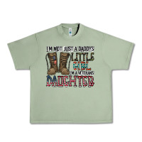 Oil Green I'm Not Just A Daddy's Little Girl Urban Heavy Tee - CowhideDigitalArt