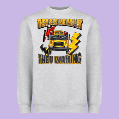 They See Me Rollin They Waiting Heavyweight Sweatshirt Designed By Texasbilliewilder