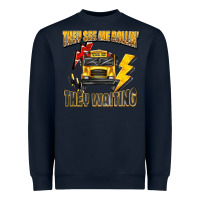 Navy they see me rollin they waiting Heavyweight Sweatshirt - texasbilliewilder
