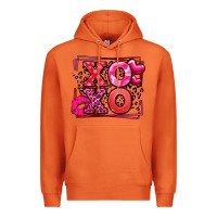 Carrot Xoxo Valentine's Day leopard frame Premium Hoodie - LillyAllenDesigns
