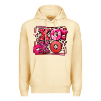 Pina Colada Xoxo Valentine's Day leopard frame Premium Hoodie - LillyAllenDesigns