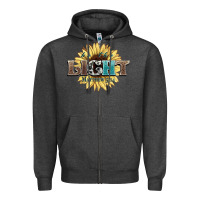 Charcoal Heather be the light matthew Zipper Hoodie - NancyCooperArtShop
