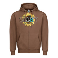 Chestnut be the light matthew Zipper Hoodie - NancyCooperArtShop