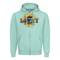 Seafoam be the light matthew Zipper Hoodie - NancyCooperArtShop