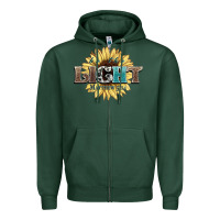 Sports Green be the light matthew Zipper Hoodie - NancyCooperArtShop