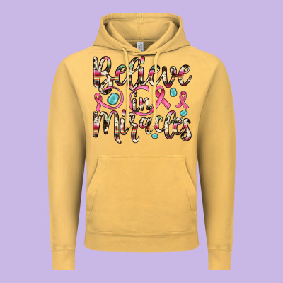 Believe In Miracles Vintage Hoodie Designed By Jahusdesignshop