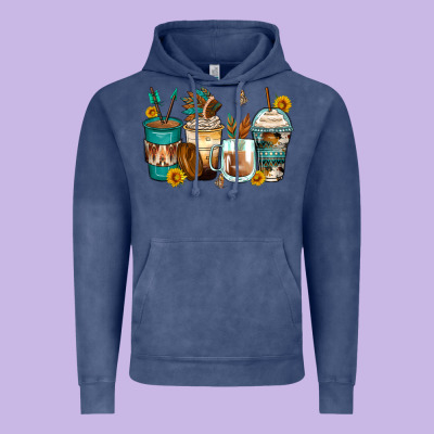 Indian Headdress Coffee Cups Vintage Hoodie Designed By Zillion Design Studio