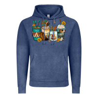 Vintage Denim indian headdress coffee cups Vintage Hoodie - Zillion Design Studio