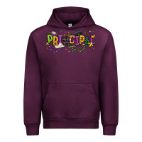 Mauve Wine mardi gras principal Urban Hoodie - texasbilliewilder