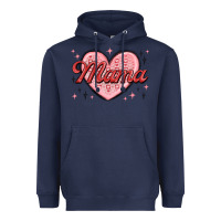 Navy mama valentines Heavyweight Hoodie - MaliasSmallBusiness