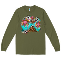 Army Green race sunflower patches Long Sleeve Tee - AdoDesignShop