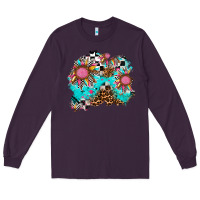 Plum race sunflower patches Long Sleeve Tee - AdoDesignShop