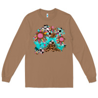 Toasted Coconut race sunflower patches Long Sleeve Tee - AdoDesignShop