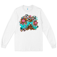 White race sunflower patches Long Sleeve Tee - AdoDesignShop