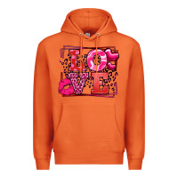 Carrot Love Valentine's Day leopard frame Premium Hoodie - LillyAllenDesigns