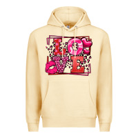 Pina Colada Love Valentine's Day leopard frame Premium Hoodie - LillyAllenDesigns