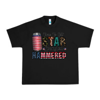 Black Star Spangled Hammered Urban Heavy Tee - CowhideDigitalArt