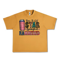Peanut Butter Star Spangled Hammered Urban Heavy Tee - CowhideDigitalArt