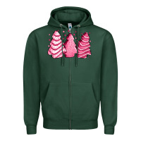 Sports Green pink Christmas cakes Zipper Hoodie - Jasminsmagicworld