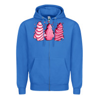 True Royal pink Christmas cakes Zipper Hoodie - Jasminsmagicworld
