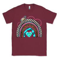 Burgundy race rainbow Classic Tee - AdoDesignShop