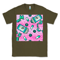 Army Green Western Medicine Seamless Pattern Classic Tee - BundleAndBundleShop